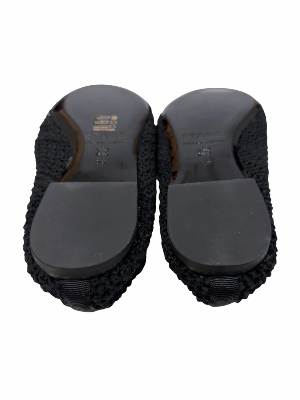 NWOB Staud Alba Black Crochet Ballet Flat Shoes Women’s Size 38/ US 8